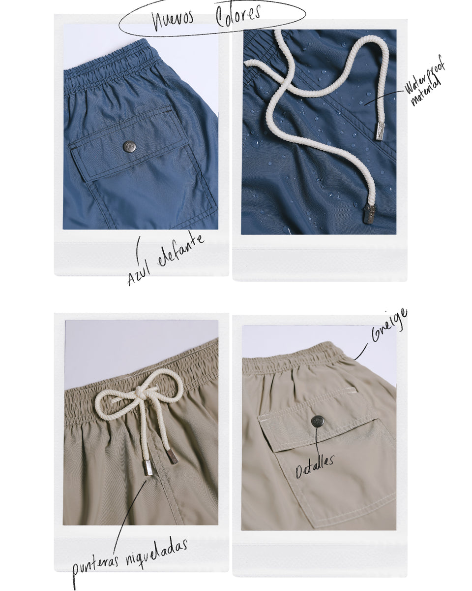 3 x Swim Shorts | Greige + Blue + Terracota