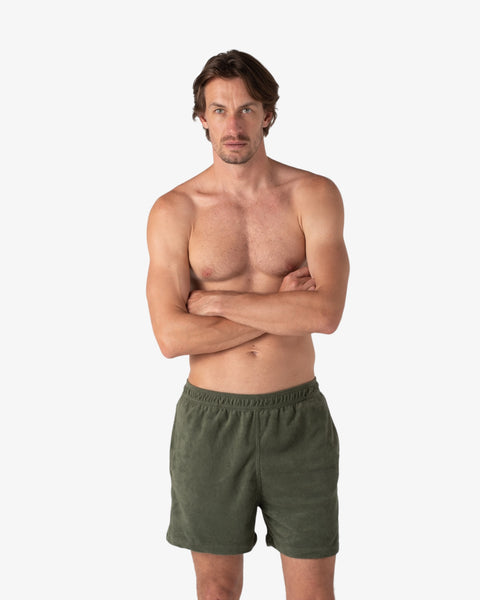 Venecia Olive Green Toweling