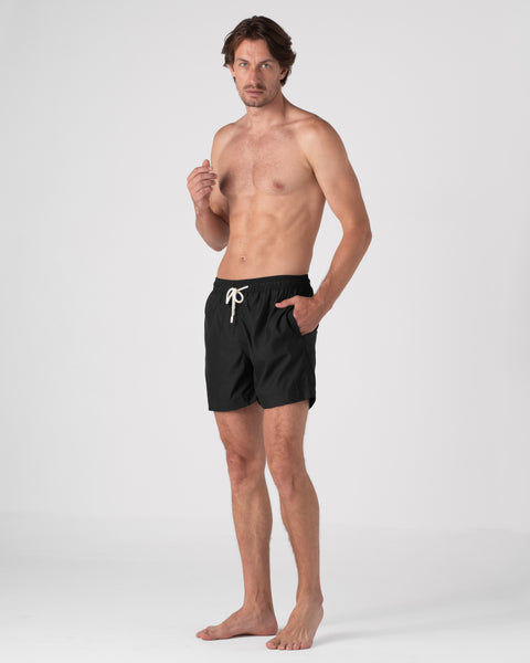 Venecia Solid Black Swimshort